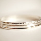silver bangle set