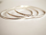silver bangles