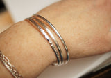 silver bangle set