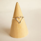 Silver Heart Ring