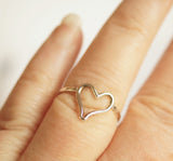 Silver Heart Ring