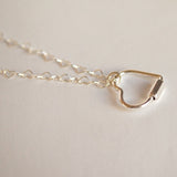 Heart carabiner necklace