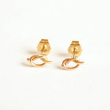 solid gold stud earrings