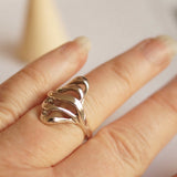 Silver statement ring