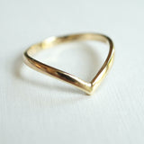 Gold Contour Ring 2mm