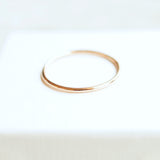 simple thin gold ring recycled 10k gold