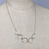 Sterling silver link necklace