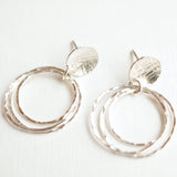 vintage style silver earrings