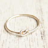 silver knot ring