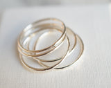 Set of 5 Skinny Stacking Rings
