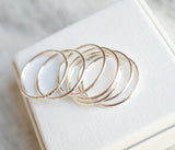 Skinny Stacking Rings Set of 7