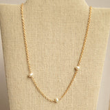 Gold Chain with Pearls