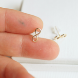 Gold Infinity Studs