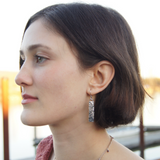 earrings on model