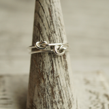 sterling silver knot. rings for your best friend