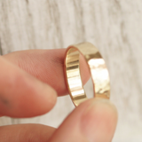 men's solid gold wedding band