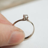 solid 10k recycled gold diamond ring