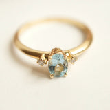 Aquamarine Gold Ring