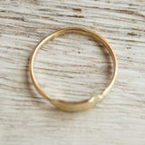 side view of signet ring