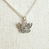 silver butterfly pendant