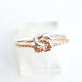 gold filled and sterling silver promise ring