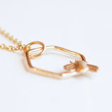 Bee charm necklace