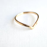 gold chevron ring
