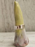 Unisex hammered silver ring