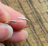 Classic Silver Hoops