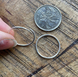 Classic Silver Hoops