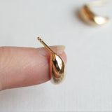 tiny huggy earrings classic everyday