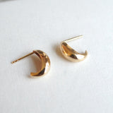 classic huggie earrings 10k gold