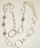 hand forged silver chain