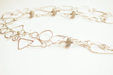 silver hand made chain
