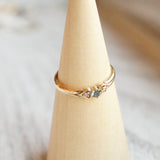sapphire and diamond engagement ring