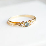 3 stone sapphire engagement ring