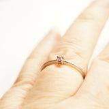 sapphire white gold ring