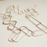 Hammered silver chain