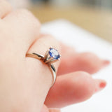 Cornflower Blue Sapphire Solitaire