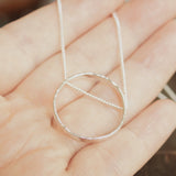Full moon slider necklace