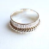 sterling silver spinner ring