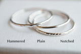 Skinny Stacking Rings Set of 7