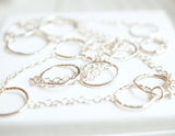 hand made station chain in sterling ilver