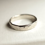 recycled white gold wedding ring