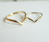Gold Contour Ring 2mm