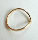 Gold Contour Ring 2mm