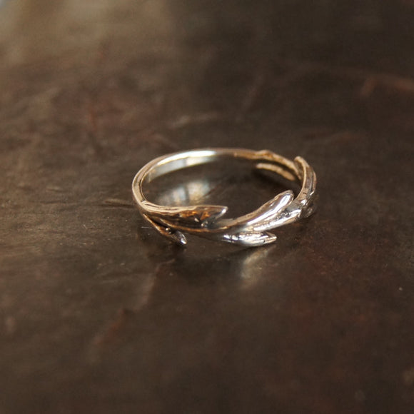 Sterling silver branch ring