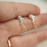 Honeybee stud earrings.