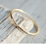 Gold Wedding Band 10K 16 gauge (1.3mm)