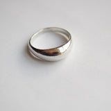 bubble ring silver
